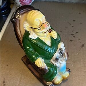Charming Rocking Chair Pair Figurines Banks Circa 1950